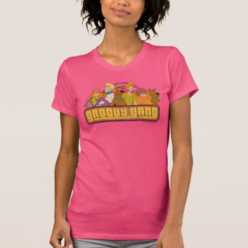 Scooby_Doo  Groovy Gang Retro Cartoon Graphic T_Shirt