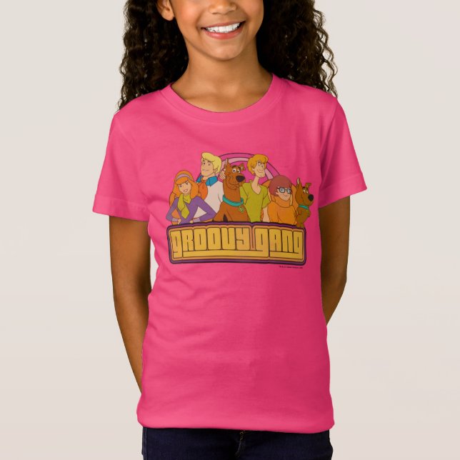 Scooby-Doo | "Groovy Gang" Retro Cartoon Graphic T-Shirt (Front)