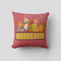 Scooby-Doo | "Groovy Gang" Retro Cartoon Graphic Throw Pillow