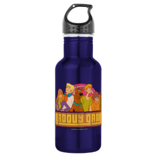 Scooby-Doo "Groovy Gang" Retro Cartoon Graphic Water Bottle