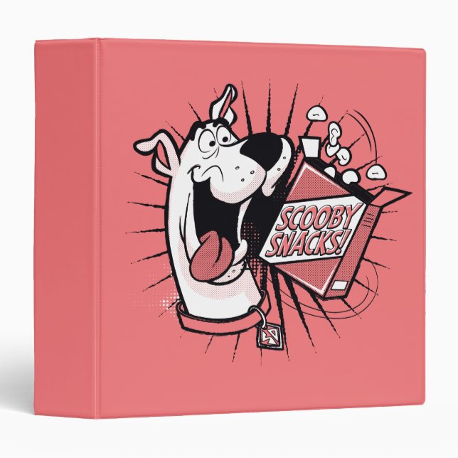 Scooby-Doo Halftone Scooby Snacks 3 Ring Binder (Front/Spine)
