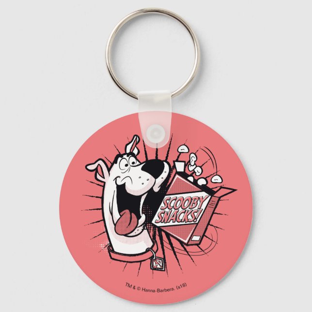 Scooby-Doo Halftone Scooby Snacks Keychain (Front)