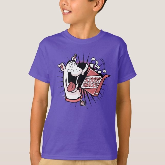 Scooby-Doo Halftone Scooby Snacks T-Shirt (Front)