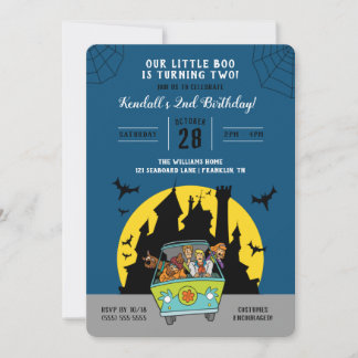 Scooby-Doo | Halloween 2nd Birthday Invitation