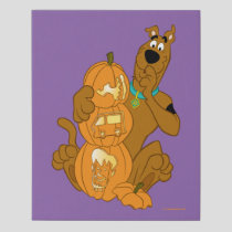 Scooby-Doo | Halloween Jack-O-Lantern Faux Canvas Print
