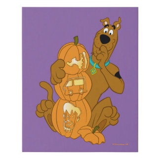 Scooby-Doo | Halloween Jack-O-Lantern Faux Canvas Print