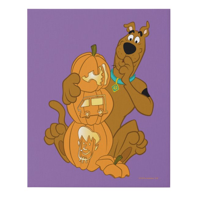 Scooby-Doo | Halloween Jack-O-Lantern Faux Canvas Print (Front)