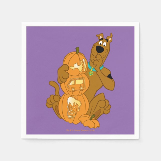 Scooby-Doo | Halloween Jack-O-Lantern Napkins (Front)