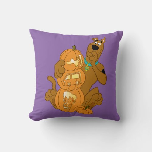 Scooby_Doo  Halloween Jack_O_Lantern Throw Pillow