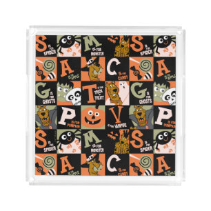 Scooby-Doo Halloween Pattern Acrylic Tray