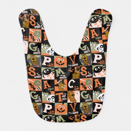 Scooby_Doo  Halloween Pattern Baby Bib