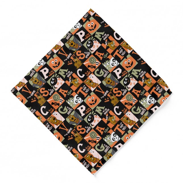 Scooby-Doo | Halloween Pattern Bandana (Front)