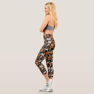 Scooby-Doo Halloween Pattern Capri Leggings