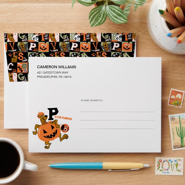 Scooby-Doo | Halloween Pattern Envelope (Desk)
