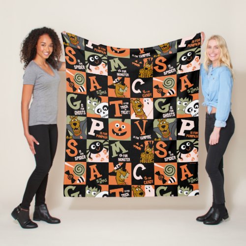 Scooby_Doo  Halloween Pattern Fleece Blanket