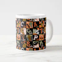 Scooby Doo Food Pattern 24 Ounce Ceramic Soup Mug with Lid