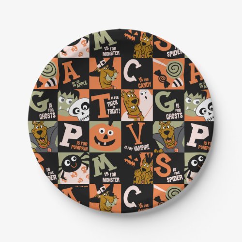 Scooby_Doo  Halloween Pattern Paper Plates