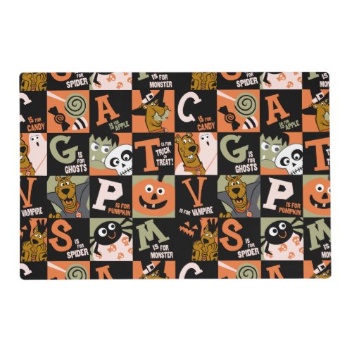 Scooby_Doo  Halloween Pattern Placemat