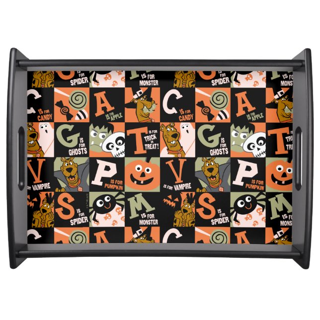 Scooby-Doo | Halloween Pattern Serving Tray (Front)