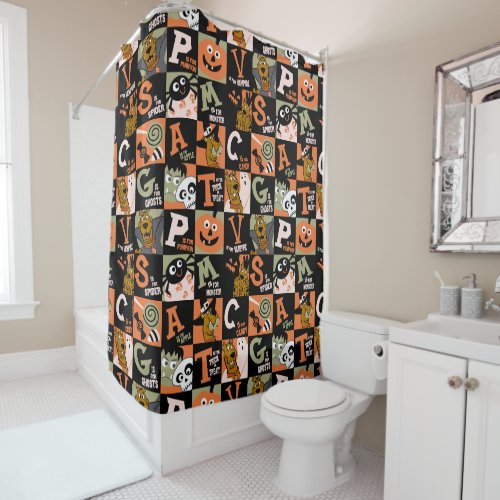 Scooby_Doo  Halloween Pattern Shower Curtain