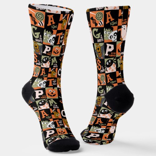 Scooby_Doo  Halloween Pattern Socks