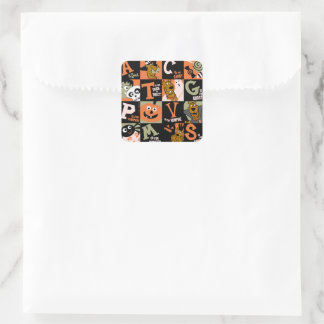 Scooby-Doo | Halloween Pattern Square Sticker