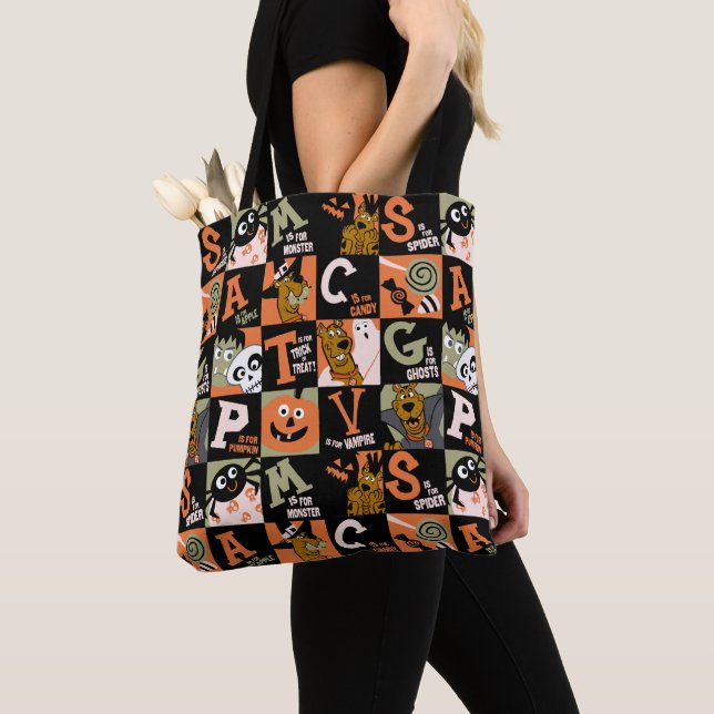 Scooby-Doo | Halloween Pattern Tote Bag (Close Up)