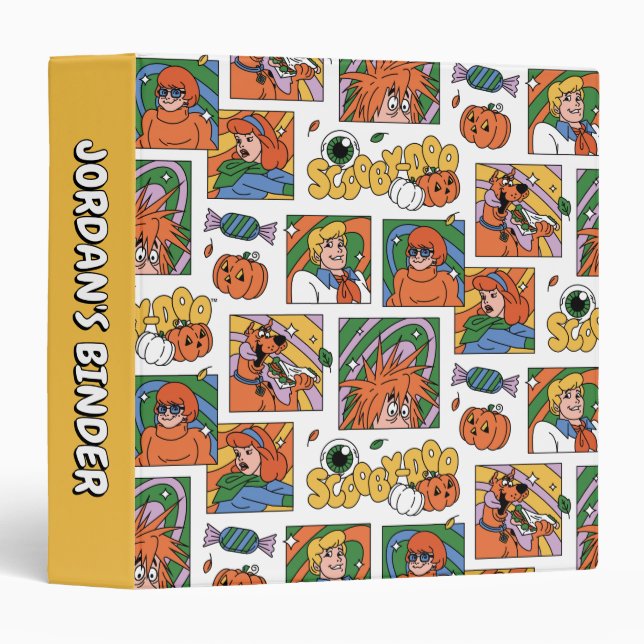 Scooby-Doo Halloween Photos Pattern 3 Ring Binder (Front/Spine)