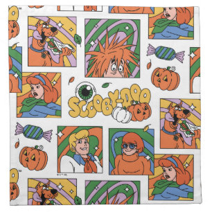 Scooby-Doo Halloween Photos Pattern Cloth Napkin
