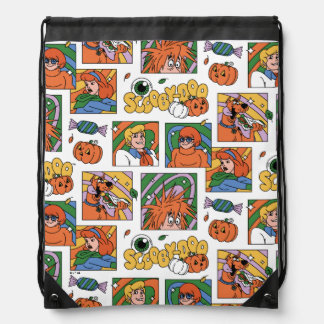 Scooby-Doo Halloween Photos Pattern Drawstring Bag