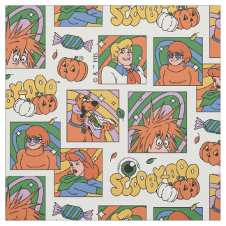 Scooby-Doo Halloween Photos Pattern Fabric