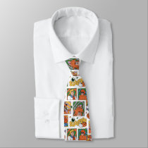 Scooby-Doo Halloween Photos Pattern Neck Tie