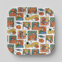 Scooby-Doo Halloween Photos Pattern Paper Plates