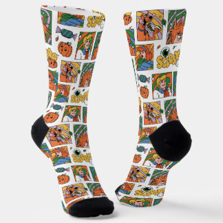 Scooby-Doo Halloween Photos Pattern Socks