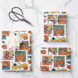Scooby-Doo Halloween Photos Pattern Wrapping Paper Sheets