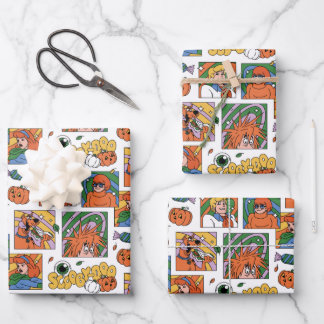 Scooby-Doo Halloween Photos Pattern Wrapping Paper Sheets