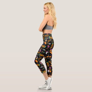 Scooby-Doo | Halloween Scooby-Doo Pattern Capri Leggings