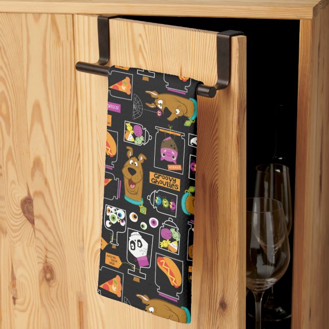 Scooby-Doo | Halloween Scooby-Doo Pattern Kitchen Towel (Thirds Fold)