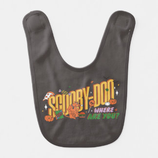 Scooby-Doo Halloween Snack Logo Baby Bib
