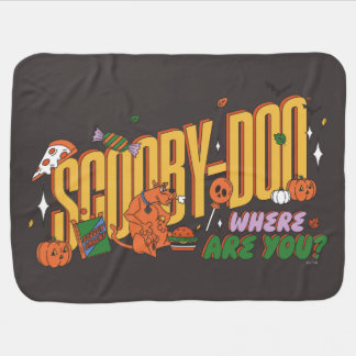 Scooby-Doo Halloween Snack Logo Baby Blanket