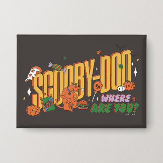 Scooby-Doo Halloween Snack Logo Button