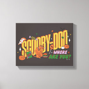 Scooby-Doo Halloween Snack Logo Canvas Print