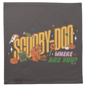 Scooby-Doo Halloween Snack Logo Cloth Napkin