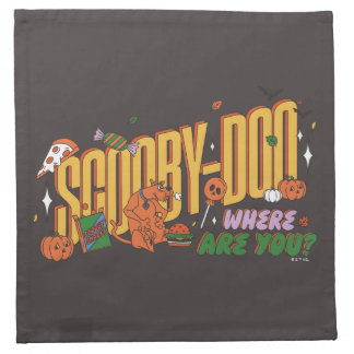 Scooby-Doo Halloween Snack Logo Cloth Napkin