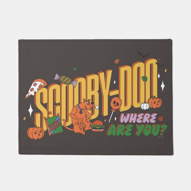 Scooby-Doo Halloween Snack Logo Doormat (Front)