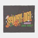 Scooby-Doo Halloween Snack Logo Fleece Blanket