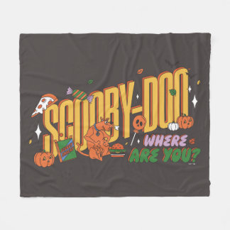 Scooby-Doo Halloween Snack Logo Fleece Blanket