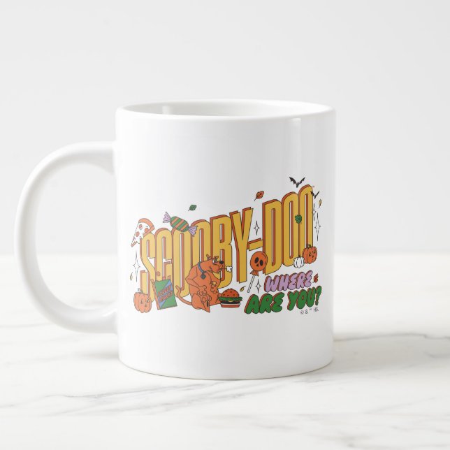 Scooby-Doo Halloween Snack Logo Giant Coffee Mug (Left)