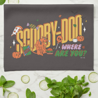 Scooby-Doo Halloween Snack Logo Kitchen Towel