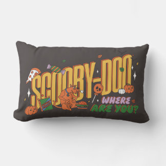 Scooby-Doo Halloween Snack Logo Lumbar Pillow